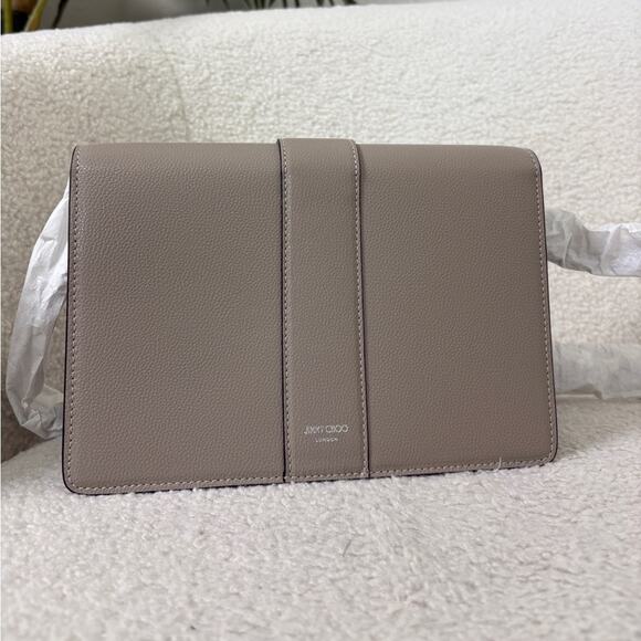 Jimmy choo leather Cheri crossbody bag grey - Picture 5 of 10